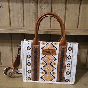 Wrangler Aztec Tote Bag Boho Western Purse